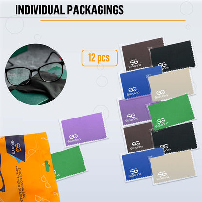 Microfiber Eyeglass Cleaning Cloths 12pc.
