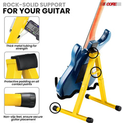 5Core Guitar Stand Floor A Frame Electric Acoustic Bass Soporte Para