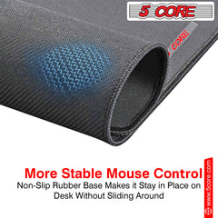 Gaming Mouse Pad 3x3 Desk Mouse Mat w Rubber Base Mousepad Pair