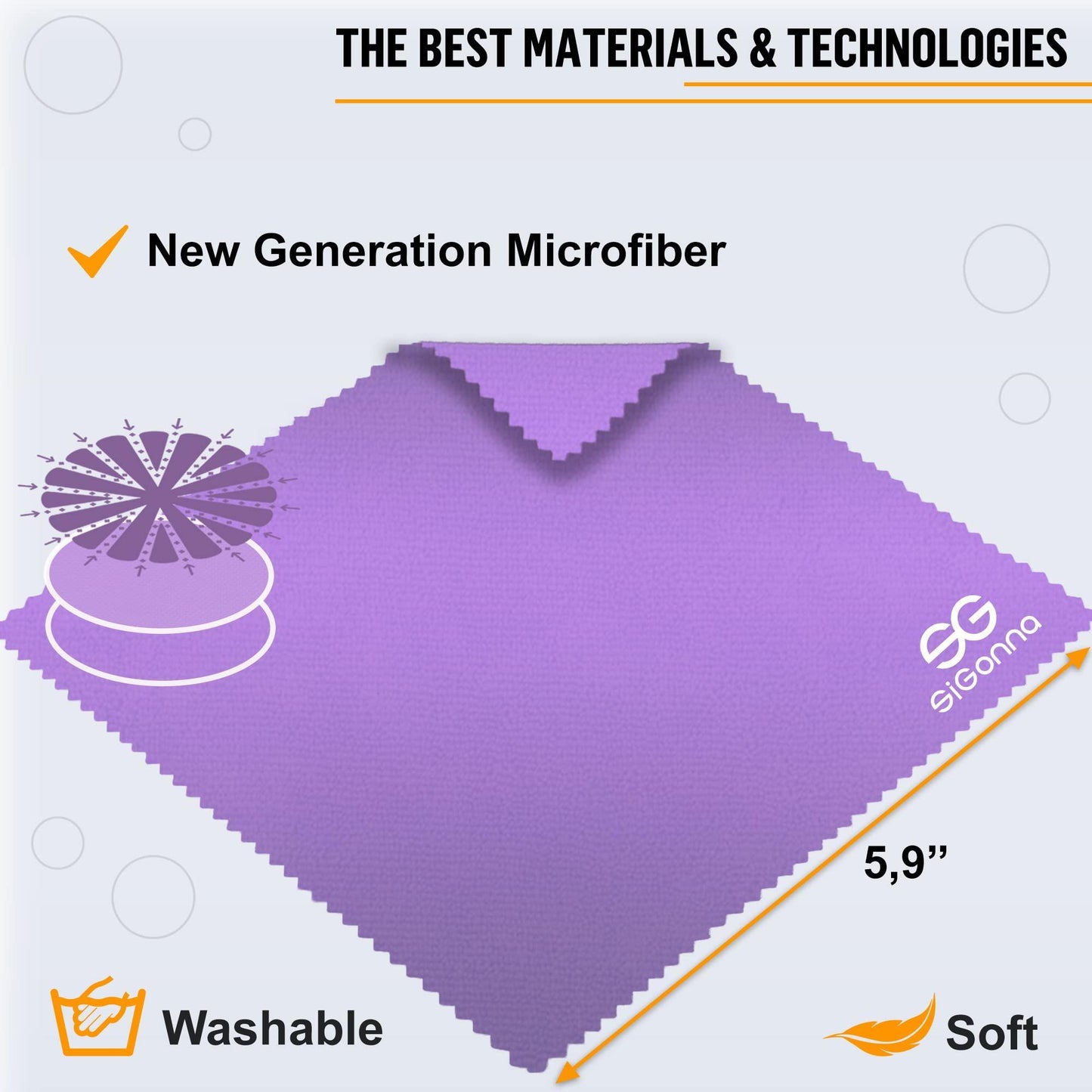 Microfiber Eyeglass Cleaning Cloths 12pc.