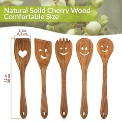 Spatula Set Cherry Wood