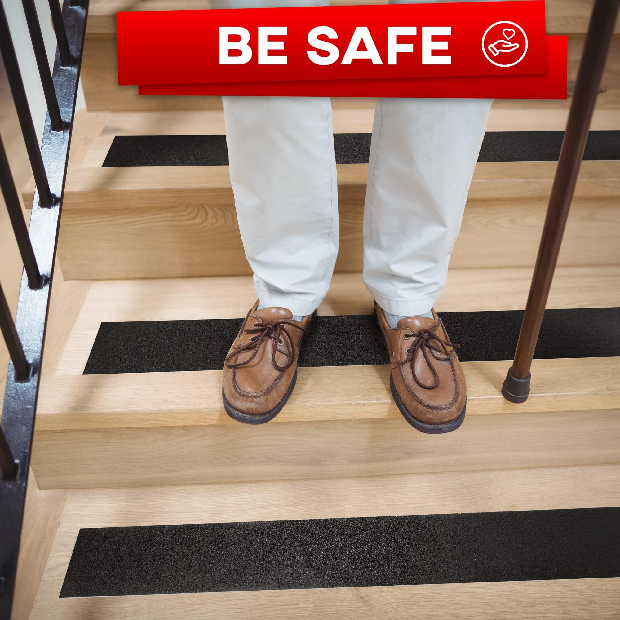 Ruban antidérapant robuste pour escaliers extérieurs et intérieurs