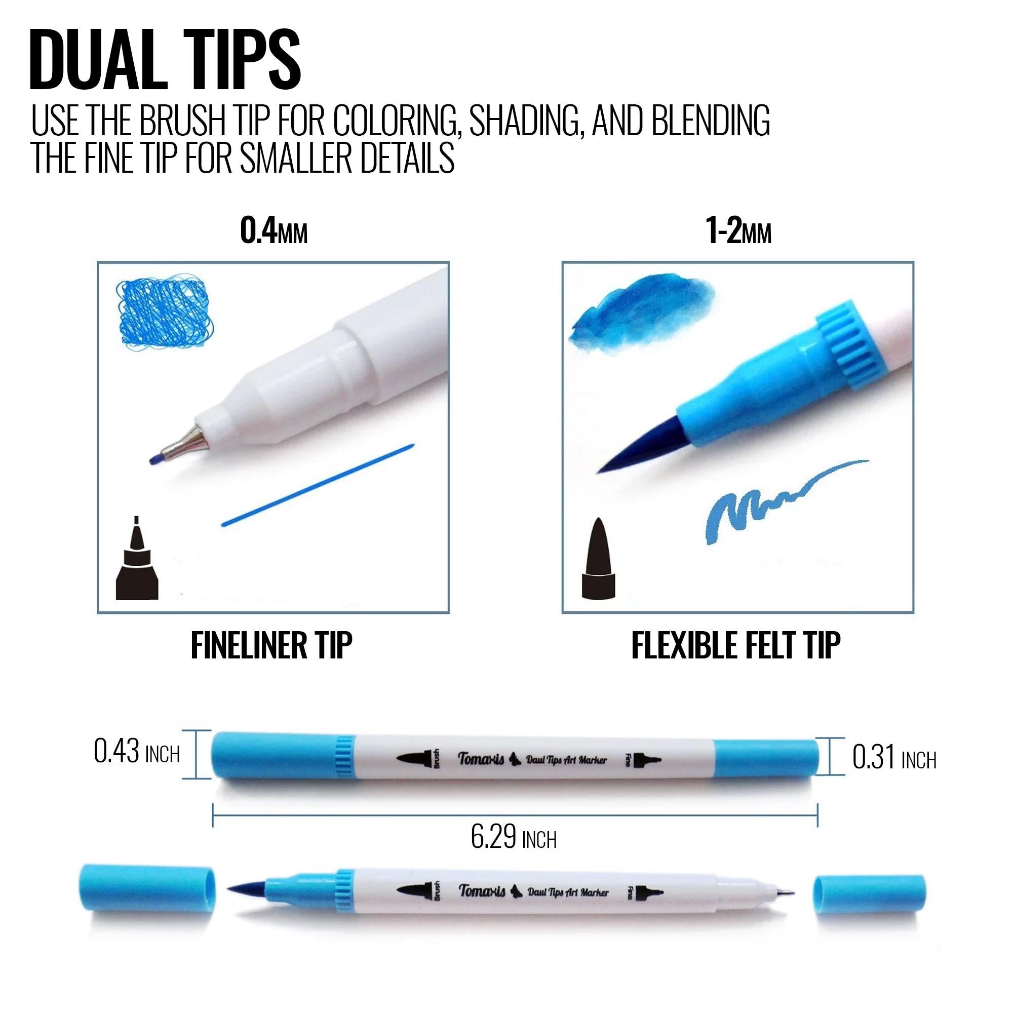 Dual Brush Markers