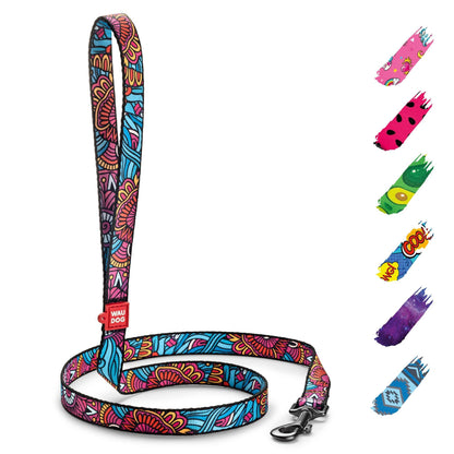 WAUDOG 4 Ft Nylon Dog Leash for Small Dogs and Medium Dogs