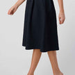 Women High Waist Flared Midi Skirt Elegant Casual Style