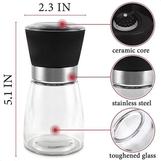 Ceramic Salt and Pepper Grinders