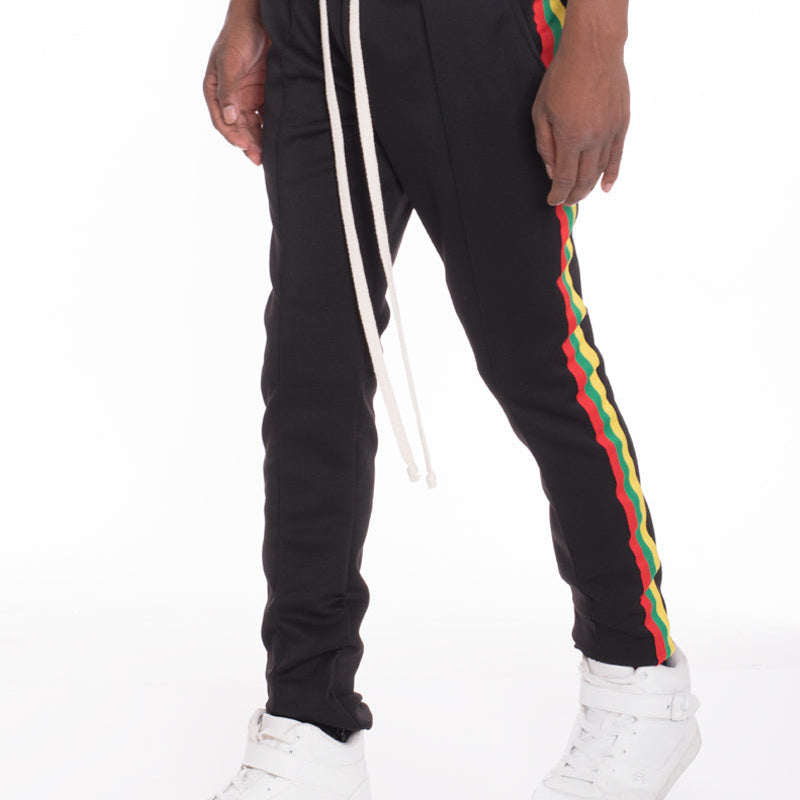 Men’s Side Stripe Jogger Pants with Drawstring Waist