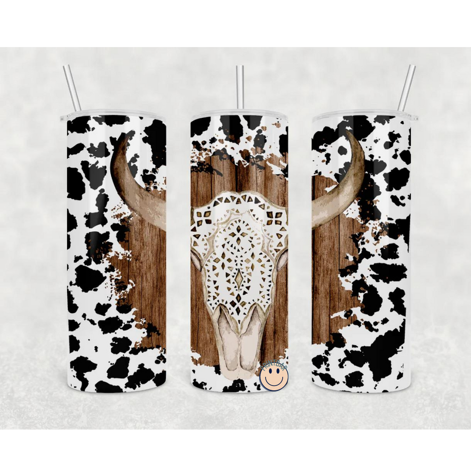 Boho Cow Tumbler