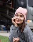 Pearl Pink Beanie