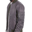 Men’s Colorblock Bomber Jacket with Zip Closure
