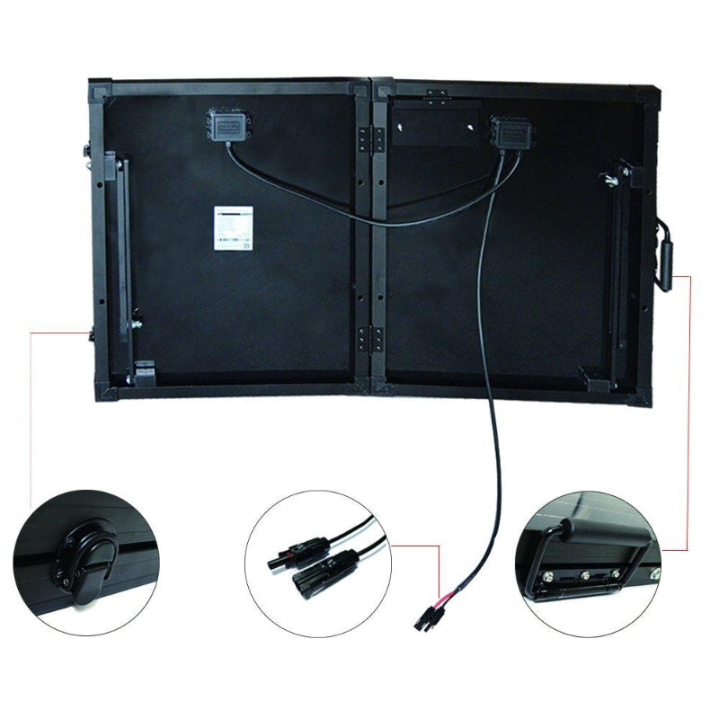 Portable Folding Solar Panel – 12V Solar Power Panel with MC4 Connectors