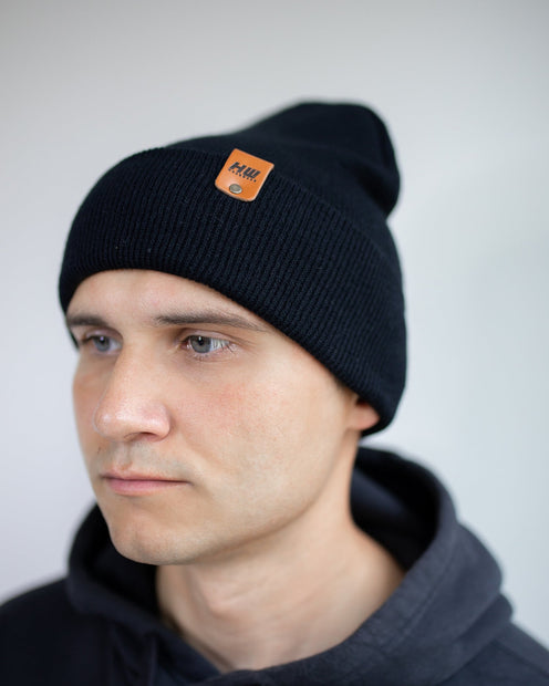 Midnight Black Beanie