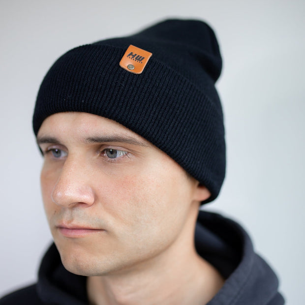 Midnight Black Beanie