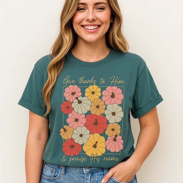 Camiseta de fe agradecida 