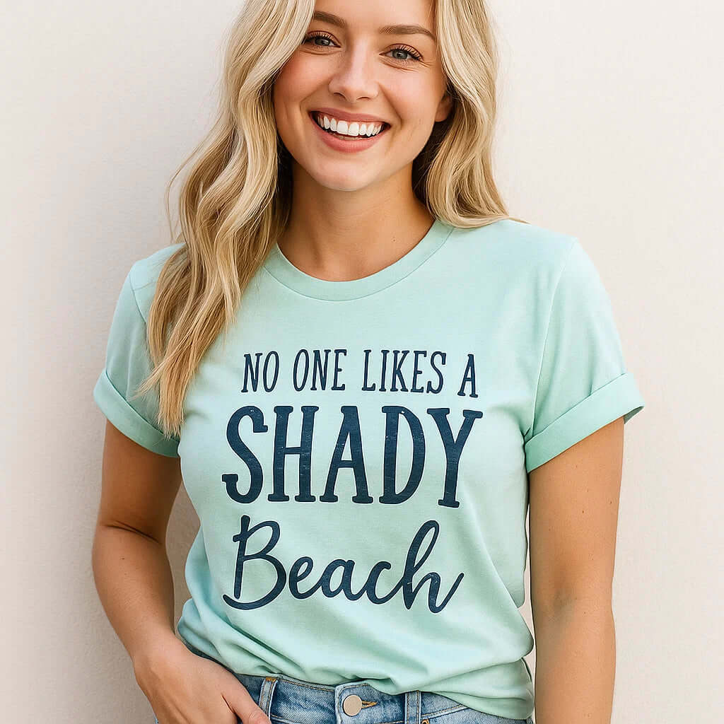 Camiseta de playa sombreada