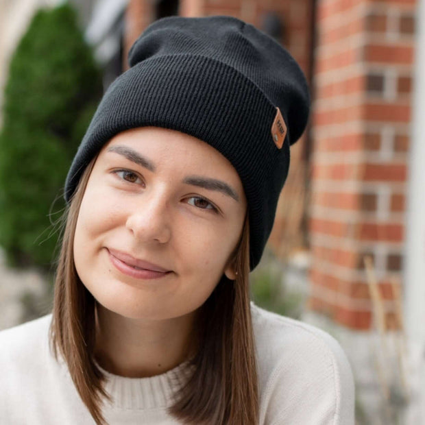 Black Charcoal Beanie