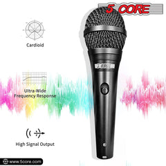 5Core XLR Microphone Dynamic Mic Karaoke Singing Studio Microfono