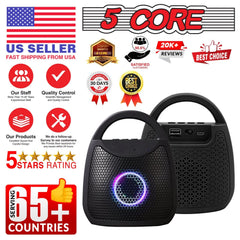 5Core Outdoor Bluetooth Speaker Wireless Portable Waterproof for Patio