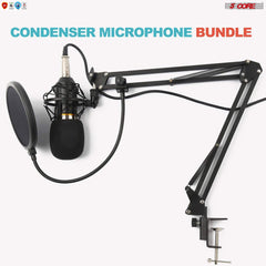 5Core Recording Microphone Podcast Bundle Professional Condenser