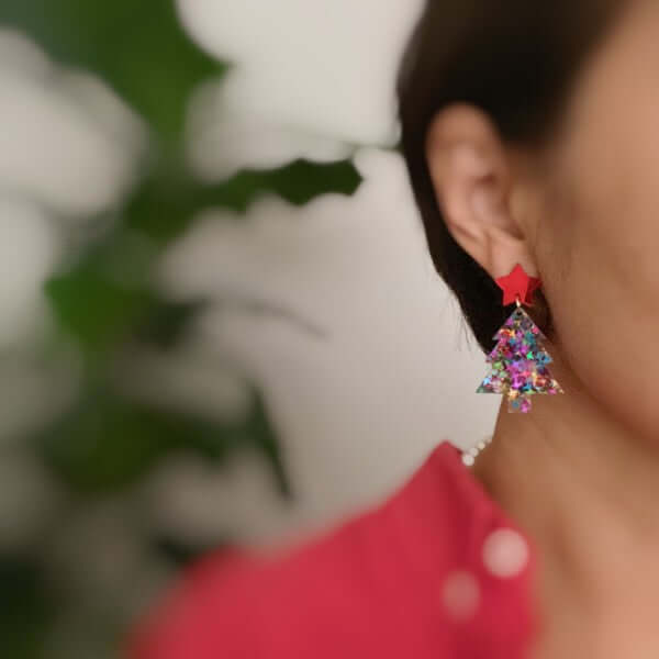 Festive Tree Earrings