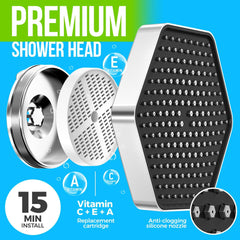 Luxury Filtered Shower Head   High Pressure Rain Showerhead