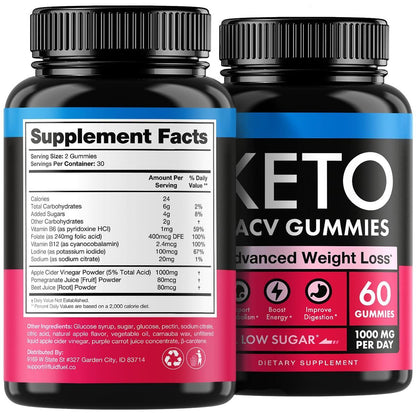 Keto ACV Gummies 1000mg