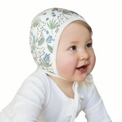 KLUSHA Bamboo and Cotton Double Sided Baby Beanie for Newborns