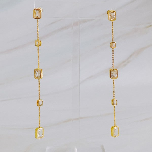Five Stones Dangle Earrings