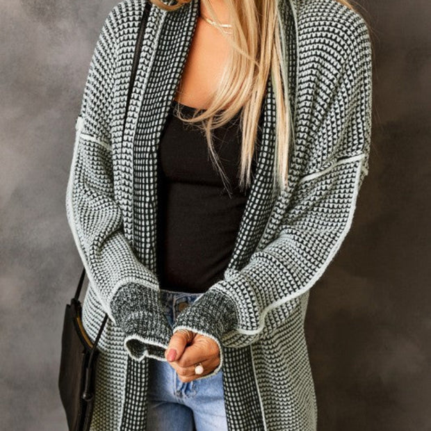Women’s Black and White Cardigan