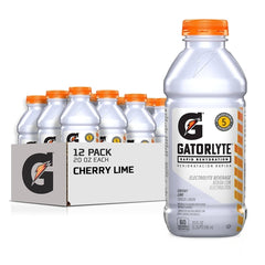 Gatorlyte Rapid Rehydration Electrolyte Beverage, Cherry Lime, 20 Oz