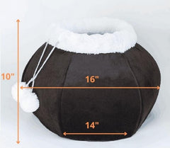 Cat Beds for Indoor Cats   Cat Cave Bed Plush Round Soft Pet Tent with