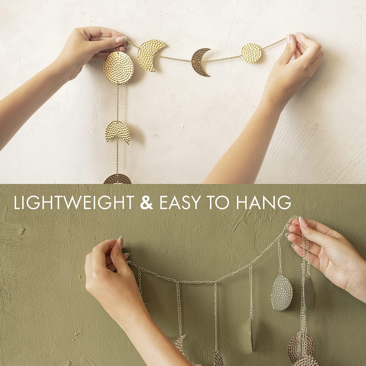 Decoración de pared con fases lunares 