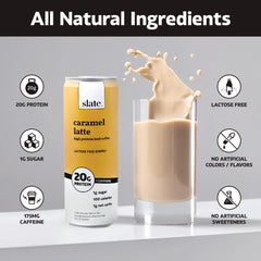 Slate Milk - Batido de leche con alto contenido de proteínas - Paquete variado básico - Clásico