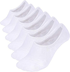 Chaussettes invisibles Comfort Rich pour hommes - Coton noir et blanc, taille 10-13