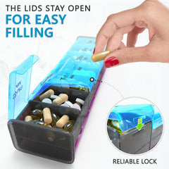 Extra Large Pill Organizer  XXL Pill Box 7 Day   Weekly Pill Organizer