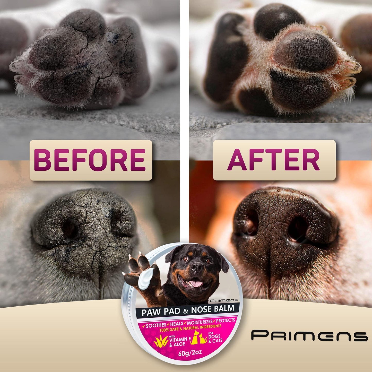 Natural Pet Paw Balm