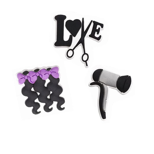 Hair Stylist Croc Charms – 8pcs Set