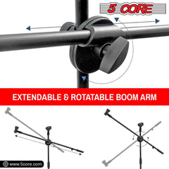 5Core Tripod Mic Stand Adjustable Heavy Duty Floor Holder Microphone