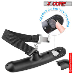 5Core Digital Luggage Scale Weight Scale Travel Hanging Baggage