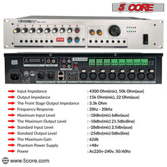 5Core 16 Channel Intelligent Conference Smart Audio Mixer Dj Equipment