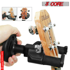 5Core Guitar Wall Mount Hanger Adjustable Display Wall Hook Holder