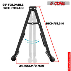Soporte de suelo para guitarra 5Core con marco en A y bajo acústico eléctrico 