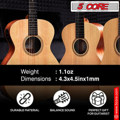 5Core Acoustic Guitar Strings 0.010-0.047 Steel Gauge Heavy Duty w