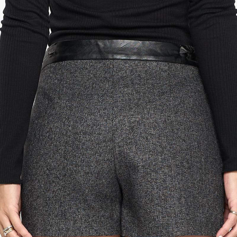 Asymmetrical Wrap Mini Skorts