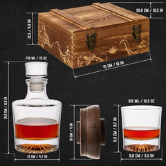 Set de regalo de whisky homia, 14 piezas, botella de whisky y Old Fashioned