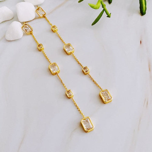 Five Stones Dangle Earrings