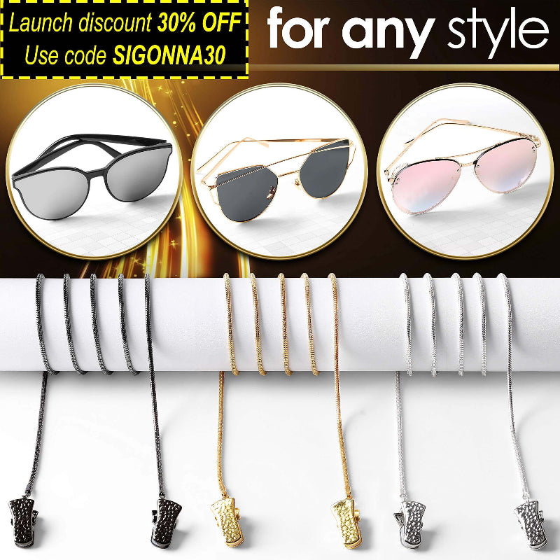 Cadenas para gafas SIGONNA para mujer.