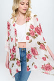 Lightweight Floral Print Kimono