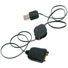 Cable de sincronización de datos retráctil USB AMZER® para Treo