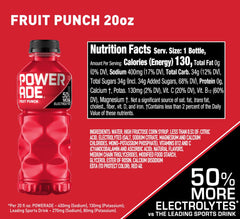 POWERADE Sports Drink Mountain Berry Blast, 20 Ounce (Pack of 24)